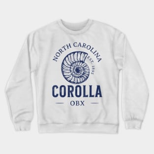 Corolla, NC Summertime Vacationing Seashell Crewneck Sweatshirt